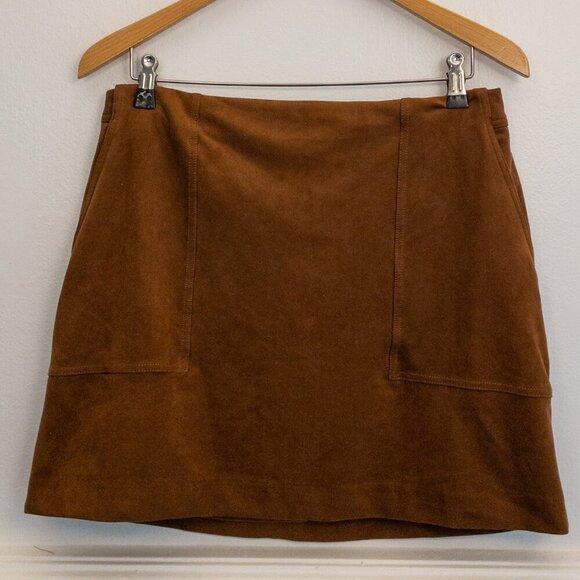 Banana Republic Dresses & Skirts - Banana Republic Faux Suede A-Line Skirt – Size 10P | Luxe Fall Essential